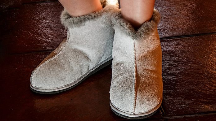 men's sheepskin slippers
